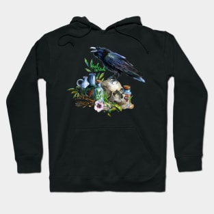 The herb witch crow Hoodie